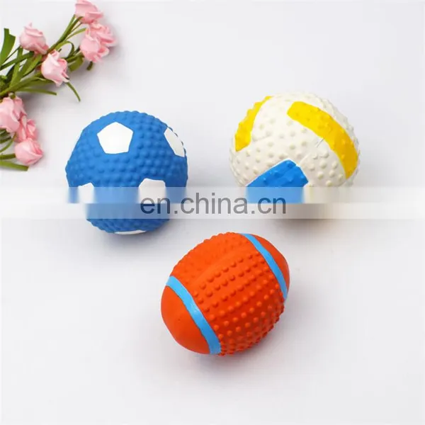 Eco-friendly Latex Pet Dog Balls Squeak Toys Chew Latex Pet Toy photo-2