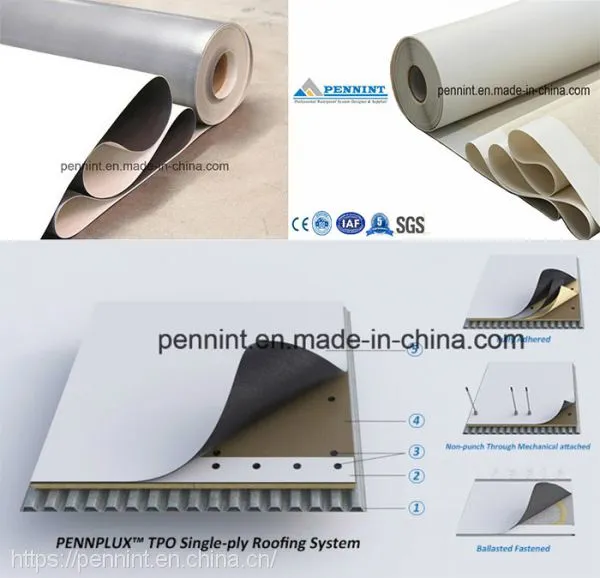 High Polymer TPO Waterproofing Membrane Basement Material Roofing Sheets Hot Sale photo-3