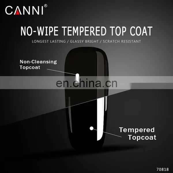 823# CANNI 1KG Super Shiny High Glossy no Clean Tempered Topcoat Gel Polish photo-2
