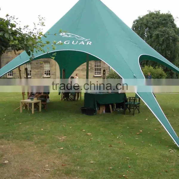 Custom Green Star Event Tent Aluminum Star Shade Outdoor Star Tent