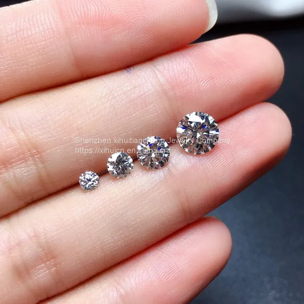 Pass Diamond Tester Moissanite D Color Vvs 1.0mm 1.50mm 2.0mm Melee Moissanite photo-2