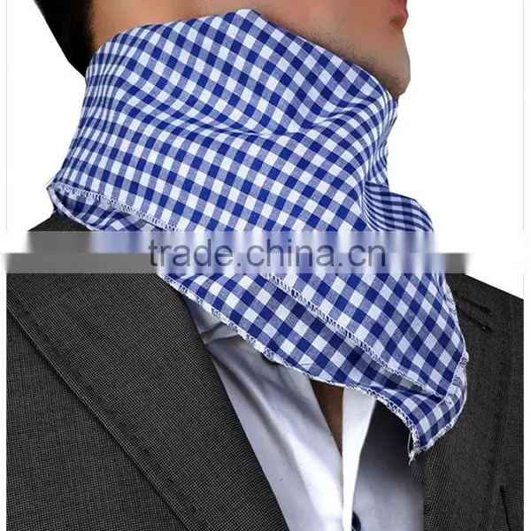 Blue White Checked Bandana 100% Cotton Bandana