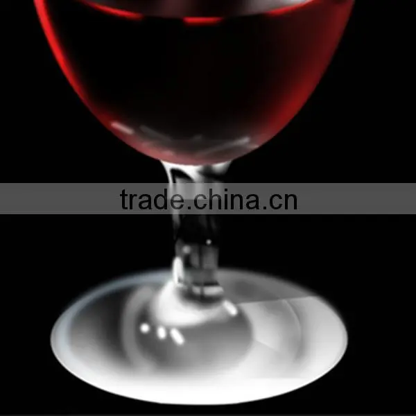 Handmade Crystal High Quality Transparent Short Stem Wine Glass photo-3