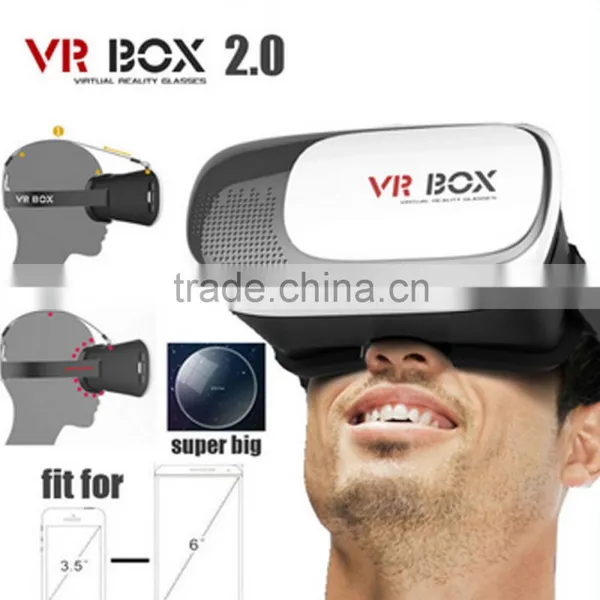 New Technology VR Box 2.0 Generation Distance HD Optical Resin Lens VR Box 3D Glasses for Smart Mobile Phone photo-3