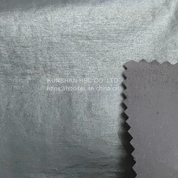 ART.EGNC-300 70%ctn,30%nylon 140gsm Wr+pearl Foam Coat+fabric Wash photo-5