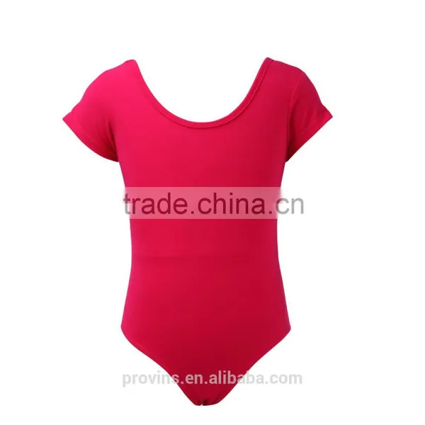 Bowknot Back Spandex Red Kids Ballet Leotards photo-2