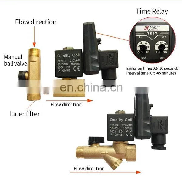 JORC Compressor Auto Condensate Drain Timer Solenoid Valve photo-3