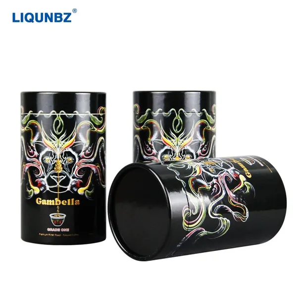 FSC high-end cosmetic paper can packaging EVA hot stamping printing environmentally friendly circular paper tube