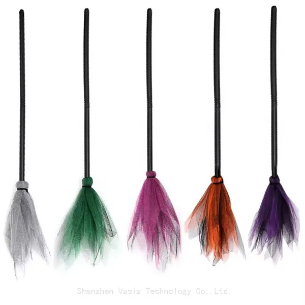 Detachable Halloween Witch Brooms - Party Decoration Props for Ghost Festival photo-5