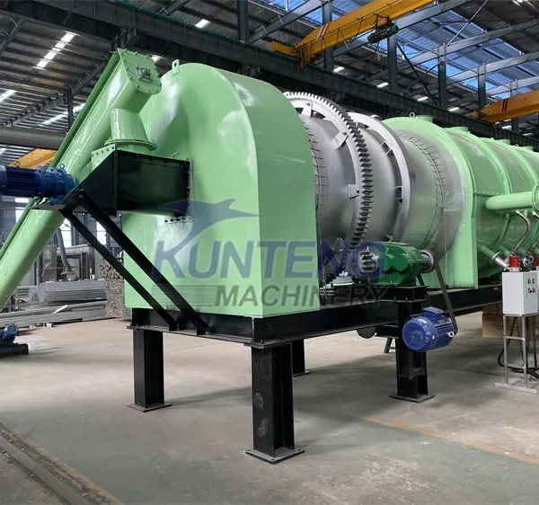 No-Smoke Continuous Wood Chip and Coconut Shell Carbonization Furnace Charcoal Making Machine EPC photo-5