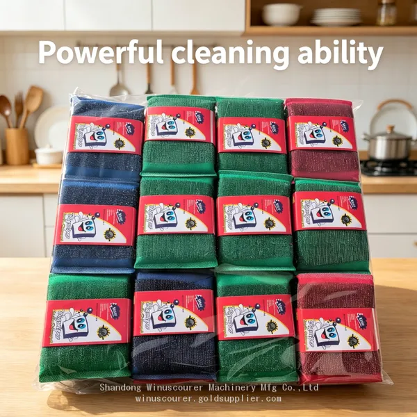 Bulk Pack Kitchen Sponges 4Pcs High Density Absorbent Dishwashing Sponges photo-4
