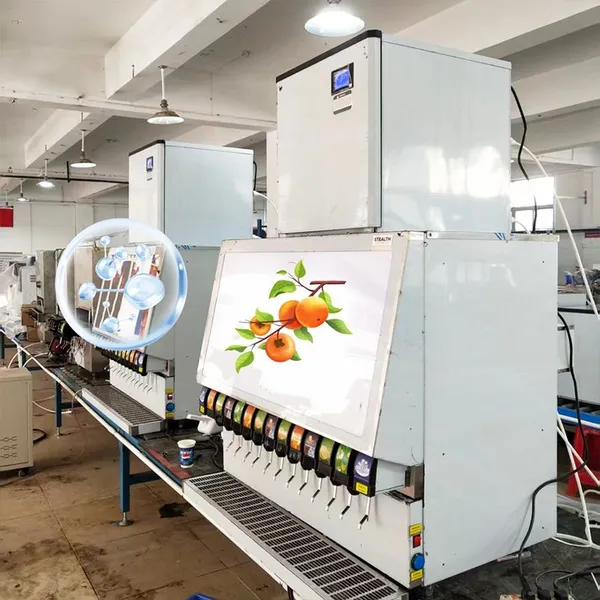 BB-4-1 Commercial Carbonated Beverage Machine With Ice Dispenser 6 Valve Soda Fountain Machine for Fast Food Restaurant photo-5