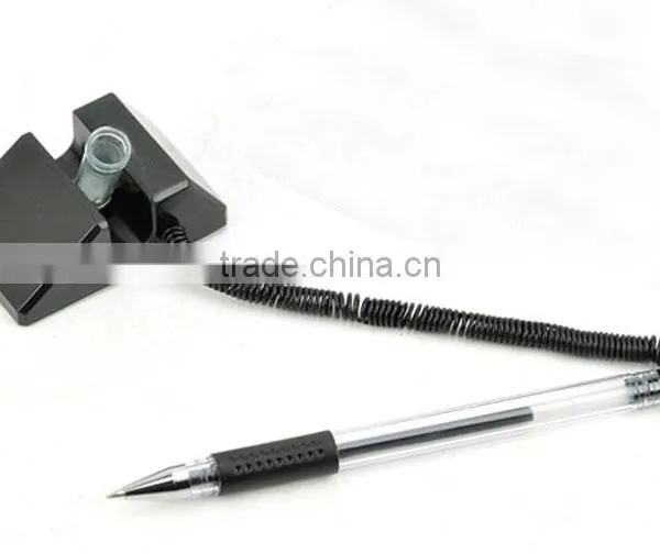 Desktop Black Gel Pen With Telephone String photo-4