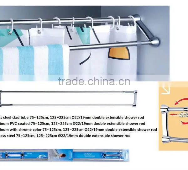 Shower Curtain Pole Stainless Steel Shower Rod SS304 Shower Curtain (8025-8027) photo-4