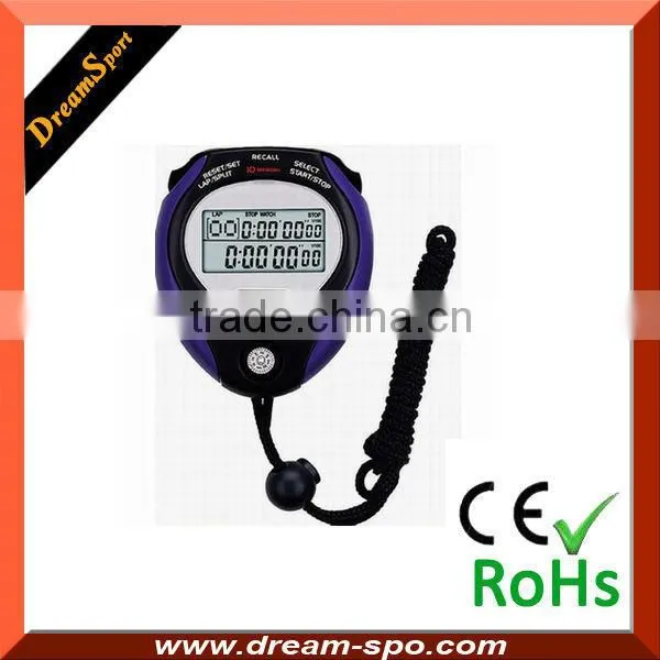 Professional Alarm Large LCD Digital 0.01 Seconds Industrial Stopwatch Timer