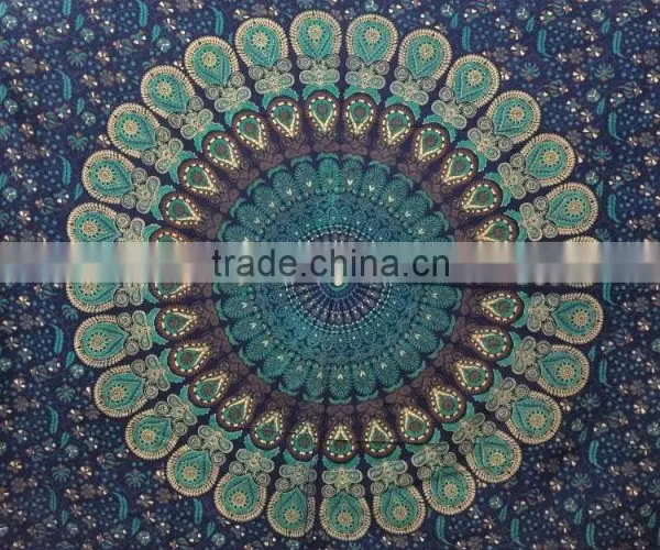Printed Bed Sheets Cotton Mandala Tapestry photo-5