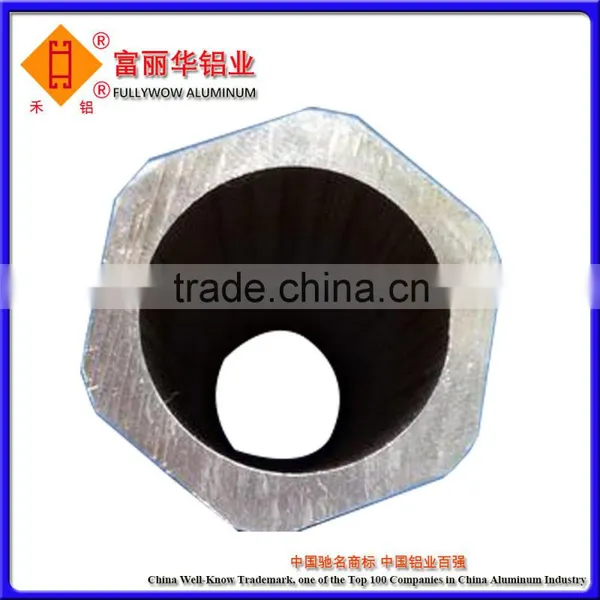 Mill Finished, Anodized, Powder Coated Aluminum Hexagon Pipe for Con-structure or Decoration Materials