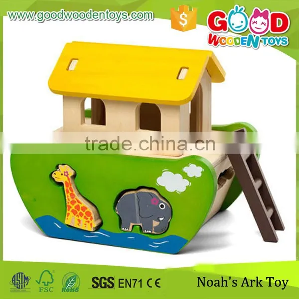 Early Development Activity Toys 100% Natural Wood Material Made Water Based Paint Animals Giant Kids Toys