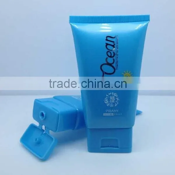 Square Cosmetic Packaging With Flip Top Cap for in Sun Protect Lotion photo-2