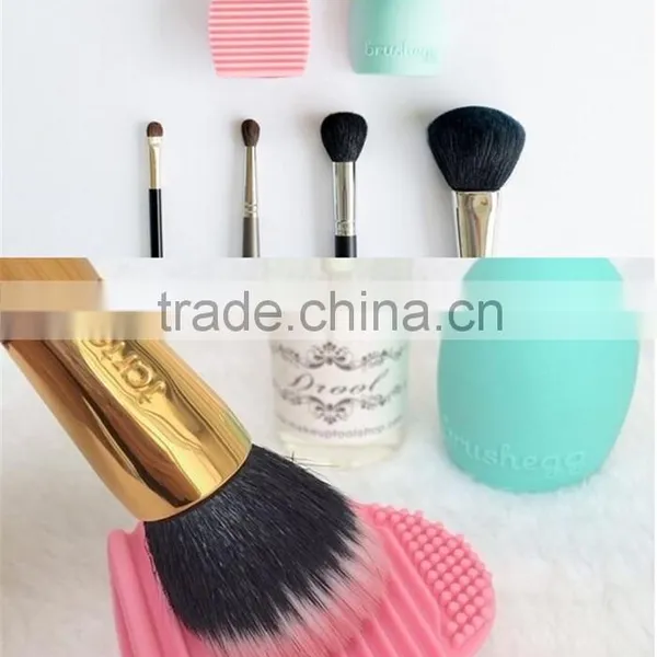 Brushegg Silicone Brush Cleaning Egg Brush Cleaning Egg Cosmetic Brush Cleanser Mack up Makeup Brush Cleaner Clean Tools photo-6