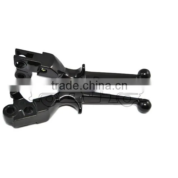 BJ-LS241-021 Custom Black Motorcycle Clutch Levers for 1996-2010 FLSTN DELUXE photo-4