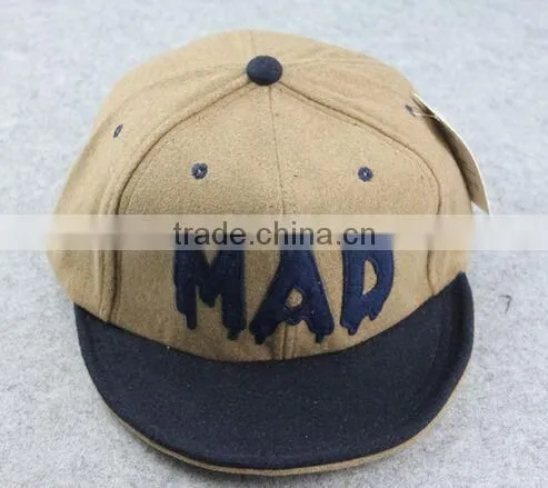 BSH030D Autumn Winter Felt Fake Wool Custom Baseball Cap New Design Sport Snapback Hat photo-4
