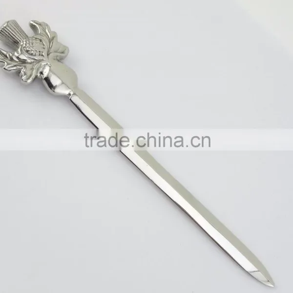 Stainless Steel Thistle Letter Opener Stationery Accessories Paper Knife
