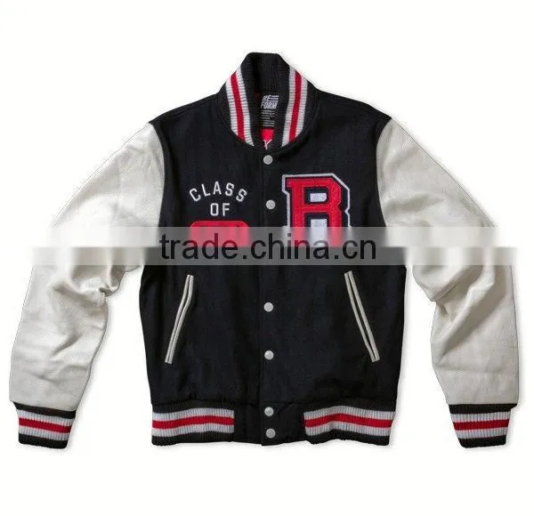 Varsity Jacket,custom Leather Sleeves Varsity Jacket/fashionwear Design Varsity Jacket photo-4