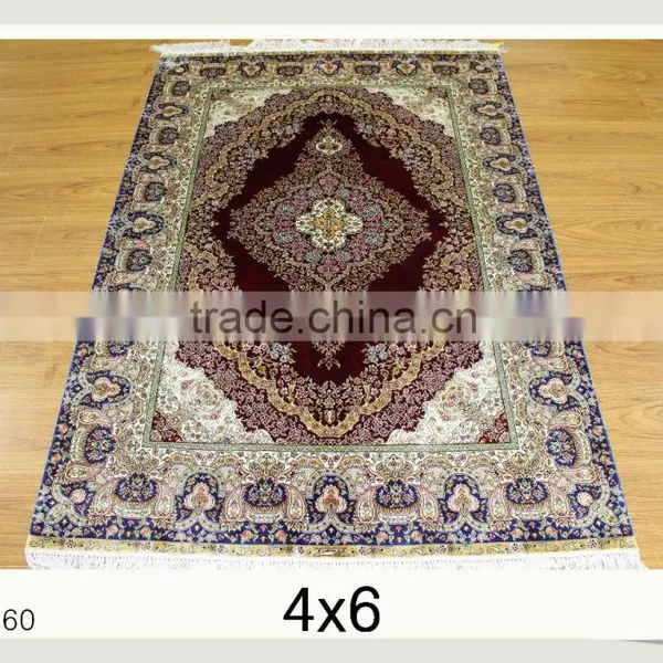 Chinese Carpet Handmade Persian Silk Rug Persian Handmade Silk Carpets for Home Hotel Villa