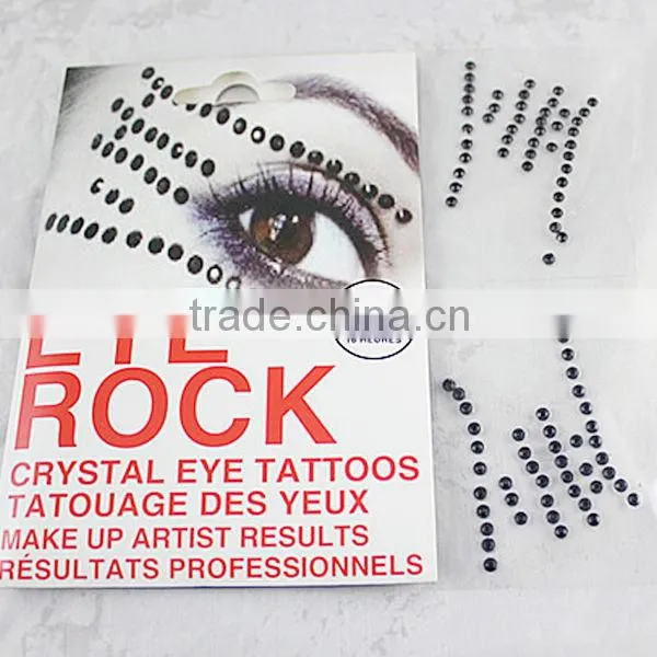 Bling Eye Rock Crystals Shimmer Eye Glitter For Tattoo DIY Ss8 2.2mm