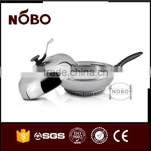Stainless Steel Frying Pan Steamer With Lid photo-6