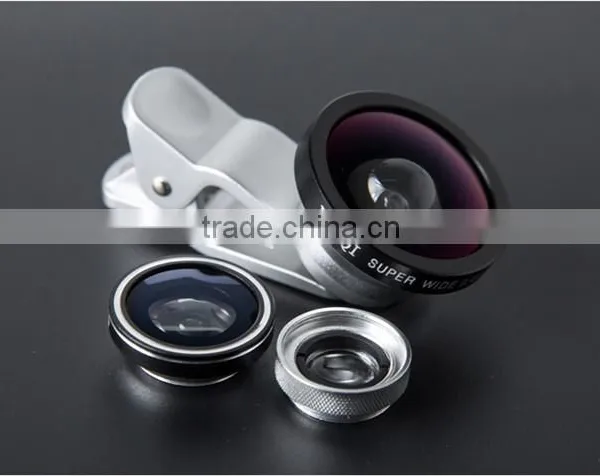 3 in 1 Marco+0.4x Wide-Angle+180 Fisheye Camera Lens For Smart Phones photo-4