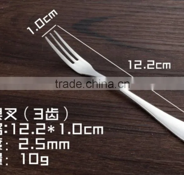 Stainless Steel 430 Fruit Fork With Plain Handle and Low Price photo-2
