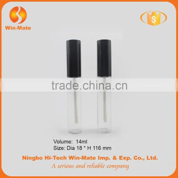 Best Sale Hyaline Cylinderical Private Label Plastic Empty Lip Gloss Tube photo-3