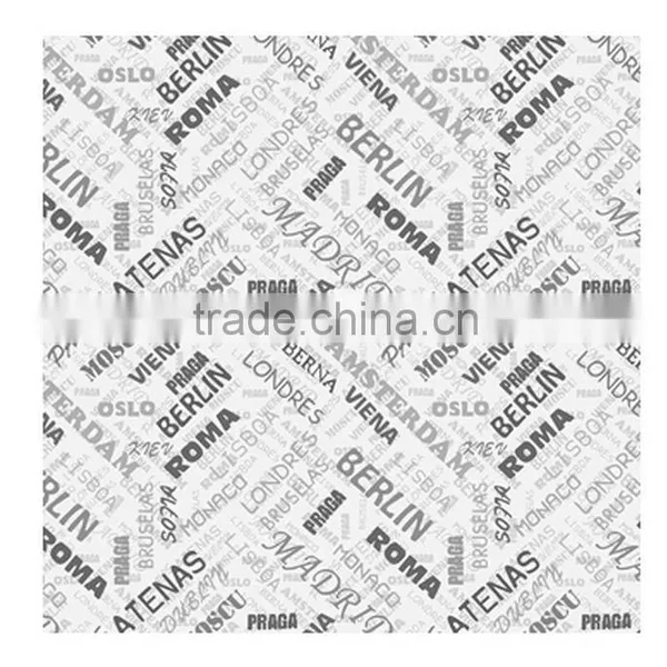 Printing Pvc Wallpaper, Cream Vintage Letters Wall Paper for Study Room , Fancy Wallcovering Dealer photo-3