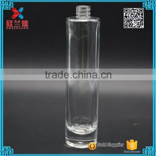 Wholesale 50ml Cylinder Perfume Glass Tube Bottle With Aluminium Spray and Cap photo-3