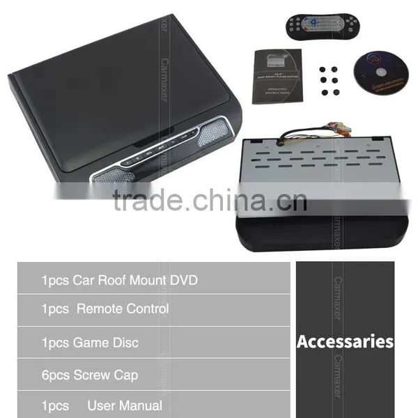 13.3inch Car Roof Mount Dvd Player Car Tft Lcd Roof Mounted Monitor tv Usb photo-6