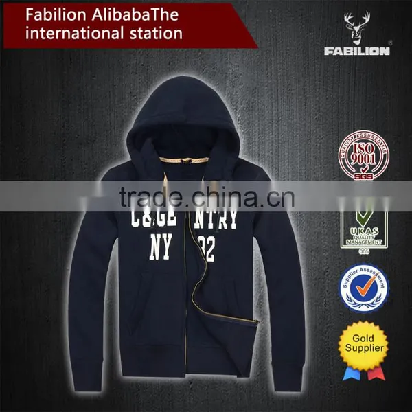 Slim New Winter Washed Cotton Cashmere European Style for Custom Zip Hoodie photo-4