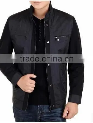 2015 Spring and Autumn Jacket Mens Summer Thin Size Collar Middle-aged Men's Casual Jacket photo-2