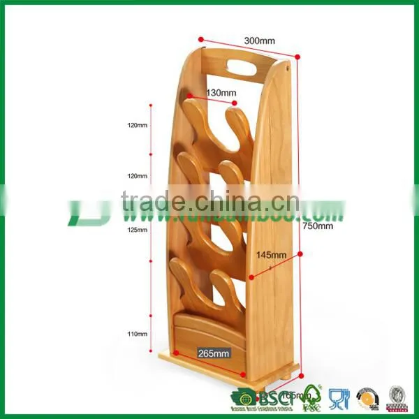 Wholesale Bamboo Wine Bottle Holder Wine Display Rack
