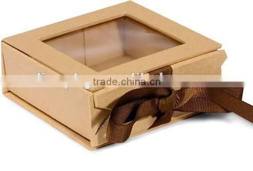 Eco-friendly Custom Black Small Gift Box With Transparent Window photo-6