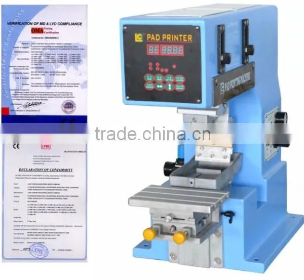 New Products Desktop Mini Single Color Pad Printing Machine LC-TP1-150 for Toy, Cap, Gift,pen,plastic for Sale photo-2