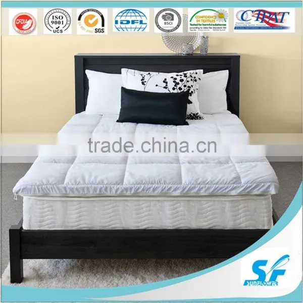 Home Hospital Hotel Use Microfiber Down Mattress Topper photo-3