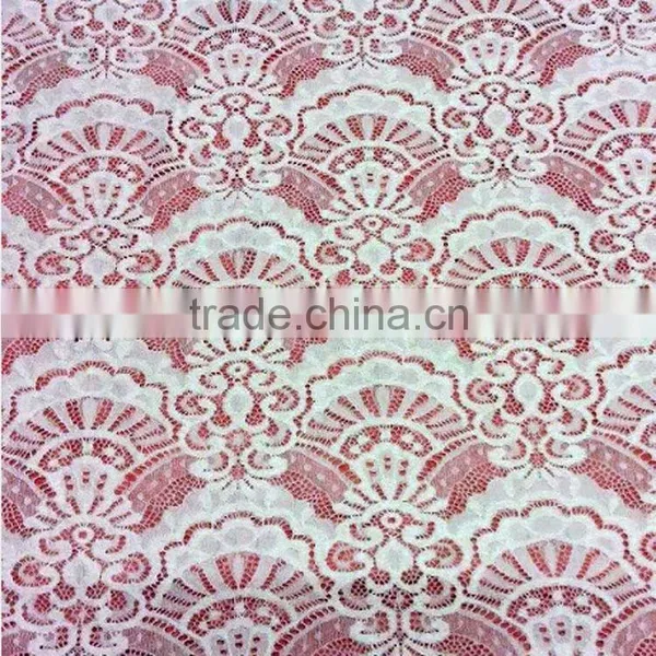 White Color Luxury African Voile Lace Fabric for Garment Accessories TH-8851 photo-4