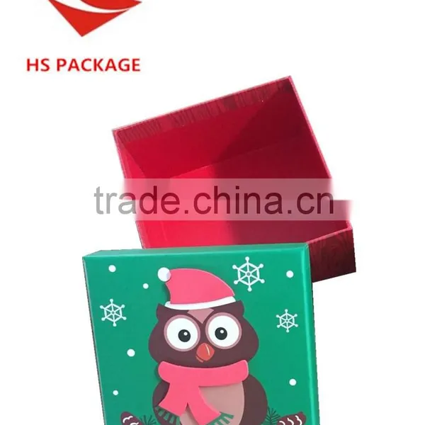 Square -shaped Top&bottom Paper Christmas Gift Box