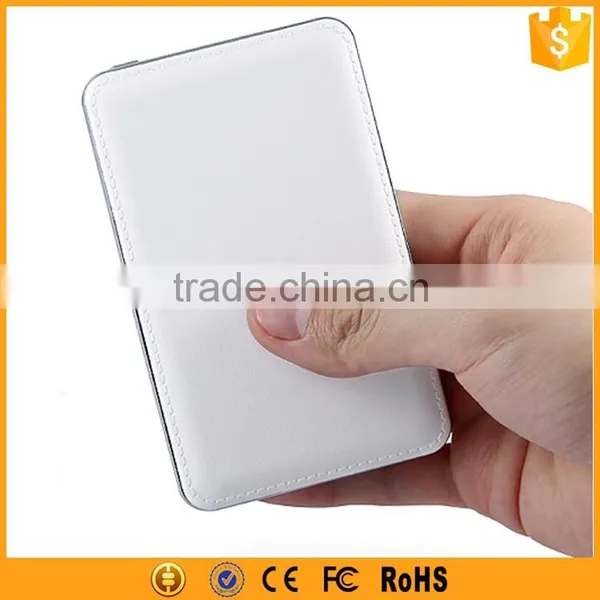 Factory Wholesale Real Full 3000mAh Power Bank Leather Power Bank photo-3
