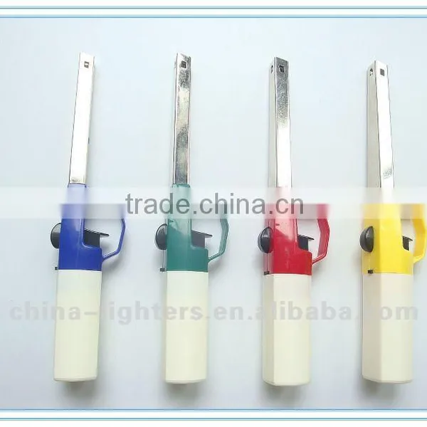 JZDD-7 Refillable Kitchen Lighter With Child Restraint/ Gas Stove Lighter/ Piezo Igniter/ Bbq Lighter