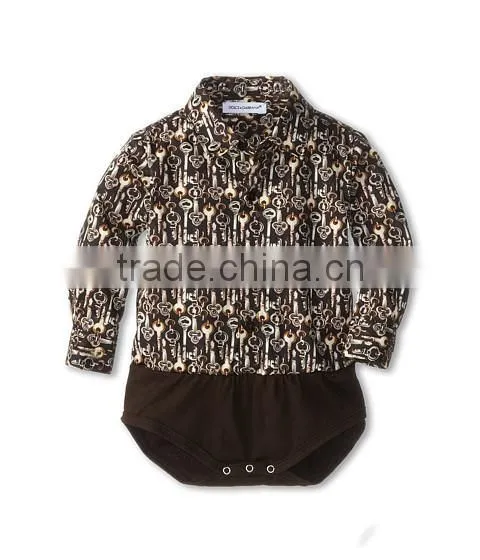 Baby Rompers Clothes Baby Boys Casual Shirt Romper For Wholesale China Quality Choice photo-2