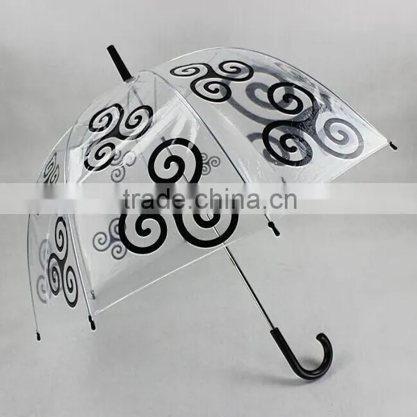 2015 Fashion Promotion Dome Transparent Umbrella photo-2