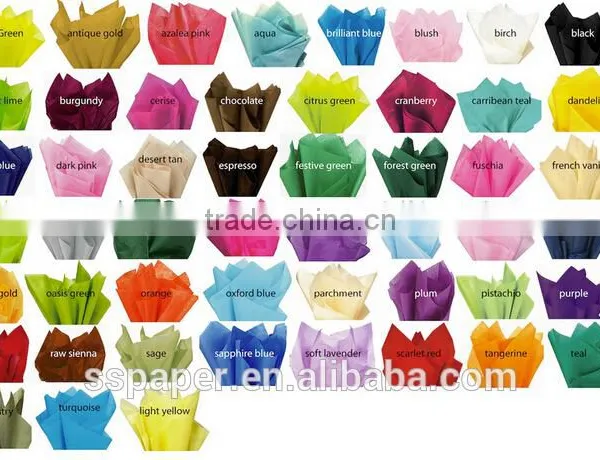 17g Plain Black Color Tissue Paper for Wrapping Clothes/white Tissue Paper photo-6